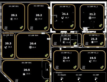 Regulace elektrického vytápění výrobního objektu u Jeseníku