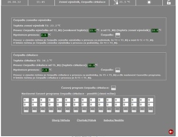 Control and visualization system for family house in Hvozdna