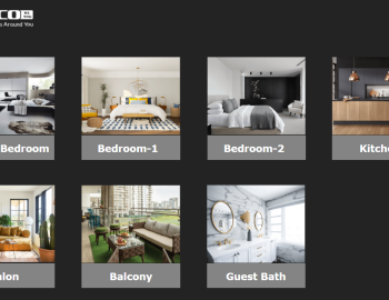 Control of lighting, blinds and curtains in a luxury apartment