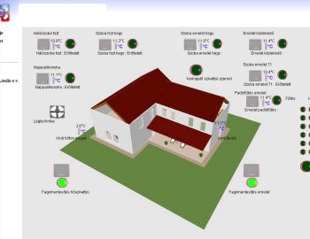 Control system of family house - Balatonfűzfő, Hungary