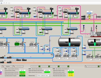 Výtopna Hradčany - Vizualizace parních kotlů a hlavní předávací stanice