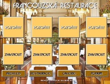 Lighting control system of the French restaurant in the Municipal House, Prague