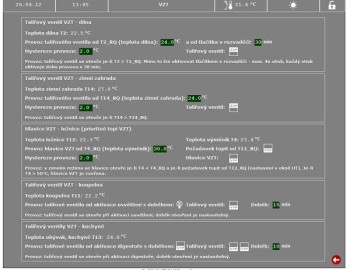 Control and visualization system for family house in Hvozdna