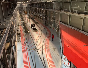 Řízení v tramvajové hale vozovny Dopravního podniku města Brna