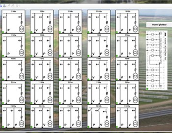Fotovoltaická elektrárna Vepřek - řízení technologe výroby elektrické energie