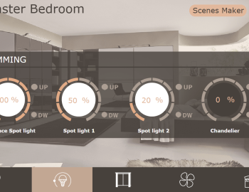 Technologies control in a luxury villa in Abu Dhabi