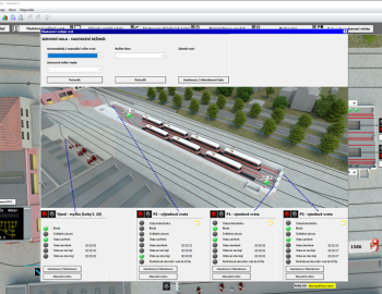 Řízení v tramvajové hale vozovny Dopravního podniku města Brna