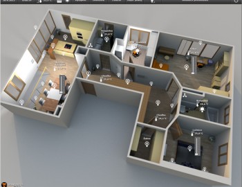 Control system and visualization of the heating and lighting systems at the Viladomy Gemini apartment complex in Ostrava
