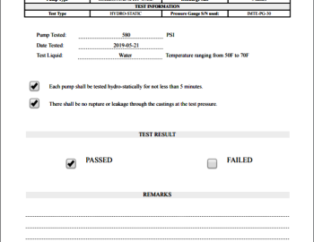 Komplexní řízení a vizualizace testovacího procesu ve společnosti WATERFALL PUMPS MANUFACTURING, Spojené arabské emiráty