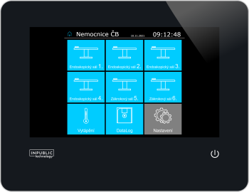 Řízení a monitoring osvětlení zákrokových sálů v Nemocnici České Budějovice