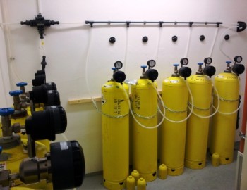 Dálkový přenos, dohled a měření bazénové technologie v areálu městského koupaliště Riviera v Brně